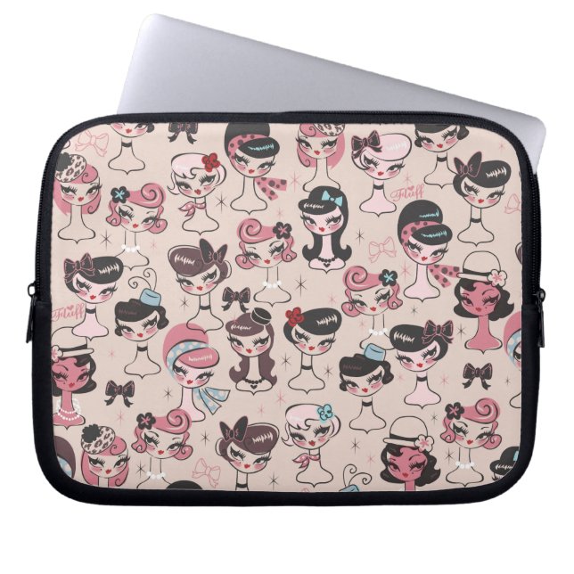 Dolly Chic Laptop Bag by Fluff (Front)