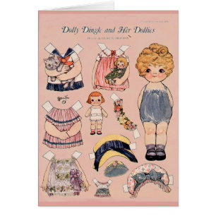 Dolly Dingle and her Dollies Paper Doll Card