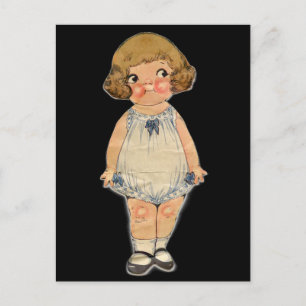 DOLLY DINGLE PAPER DOLL POSTCARD