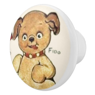 Dolly Dingle Puppy 🐶 Dog art Vintage Replica Ceramic Knob