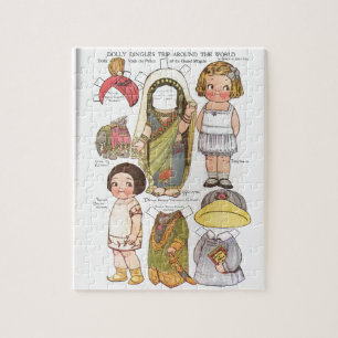 Dolly Dingle's Trip Around the World Paper Dolls Jigsaw Puzzle
