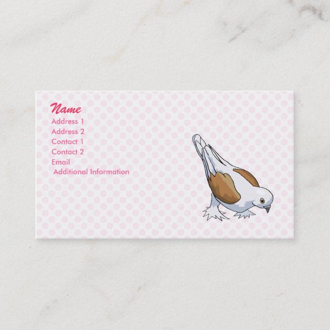 Dolly Dove Business Card (Front)