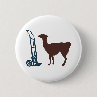 Dolly llama 6 cm round badge