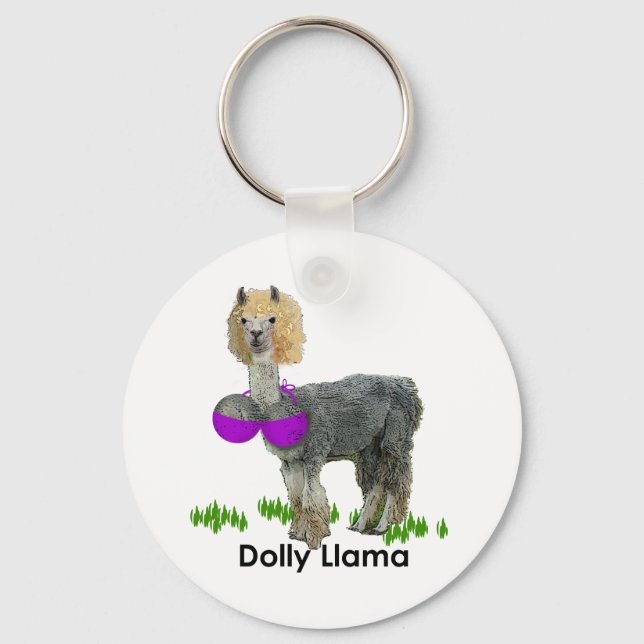 Dolly Llama Key Ring (Front)