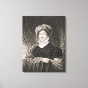 Dolly Madison, engraved by John Francis Eugene Pru Canvas Print
