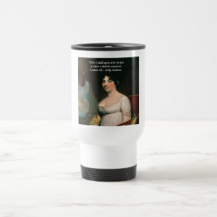 Dolly Madison & Famous Where I'll Be Quote Travel Mug