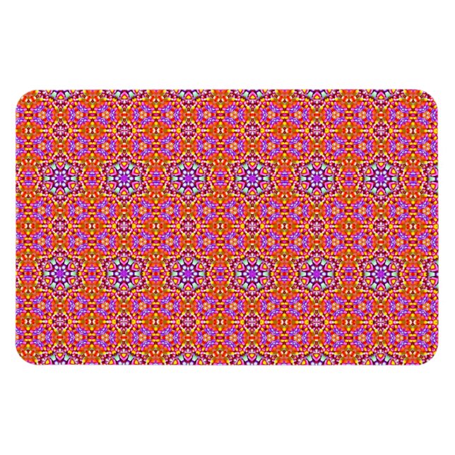 Dolly Mixtures Candy Fractal Art Pattern Magnet (Horizontal)