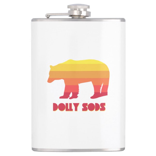 Dolly Sods Wilderness Bear Hip Flask (Front)