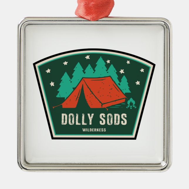 Dolly Sods Wilderness Camping Metal Tree Decoration (Front)