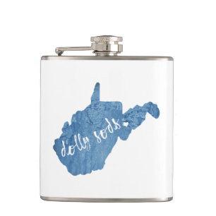 Dolly Sods Wilderness West Virginia Wood Grain Hip Flask