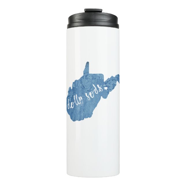 Dolly Sods Wilderness West Virginia Wood Grain Thermal Tumbler (Front)
