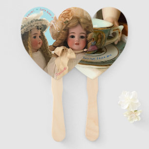 Dolly Tea Party Birthday Fan Favours