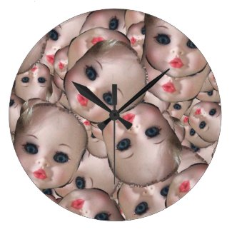 dollyhead large clock
