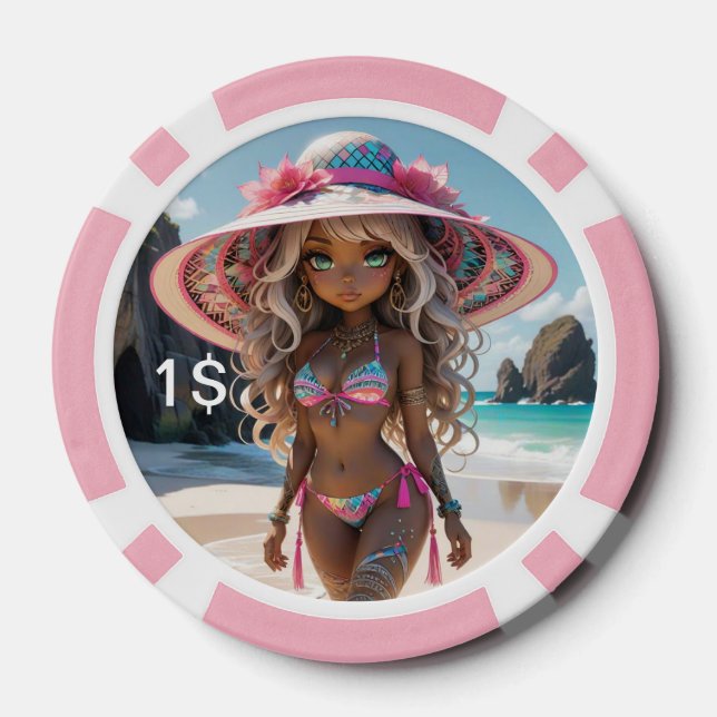 Dollz by: Svace 04 1$ Poker Chip (Back)