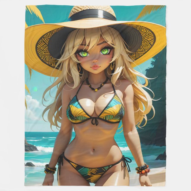 Dollz Vixen Fleece Blanket (Front)