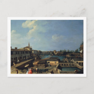 Dolo on the Brenta (oil on canvas) Postcard