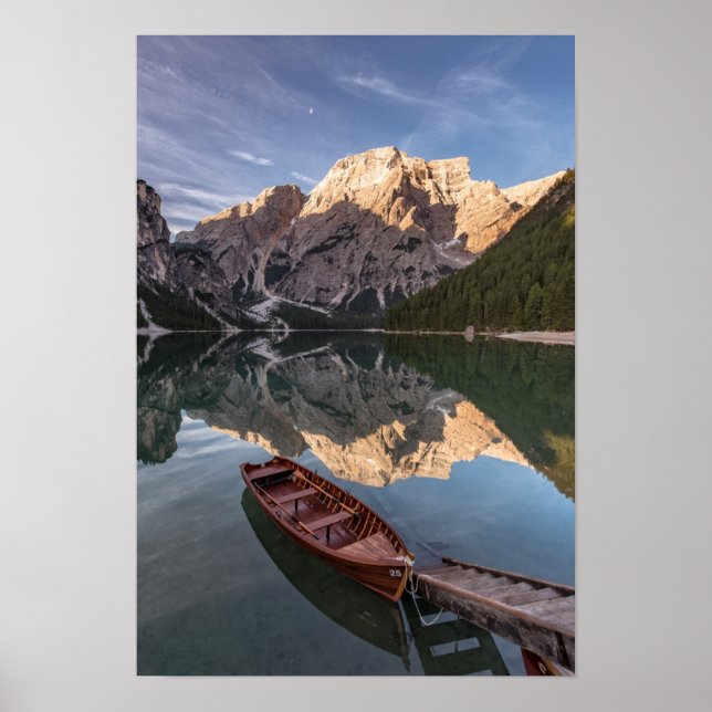 Dolomite Alps | Pragser Wildsee | Tyrol, Italy Poster (Front)