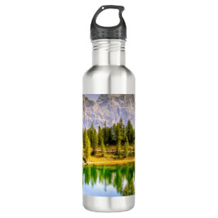 Dolomite Mountains and Lake Stunning Landscape 710 Ml Water Bottle