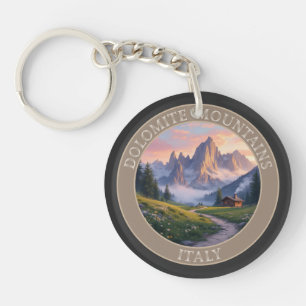 Dolomite Mountains Italy Key Ring