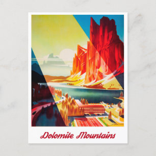 Dolomite Mountains, Italy Postcard