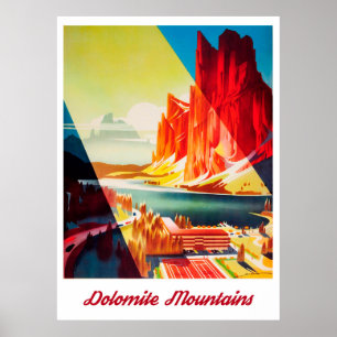 Dolomite Mountains, Italy Poster