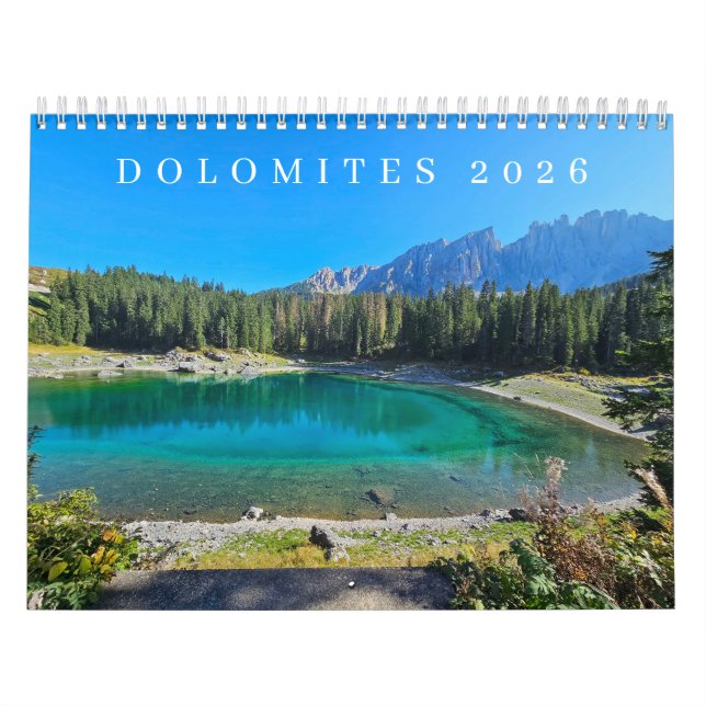 Dolomites 2026 calendar (Cover)
