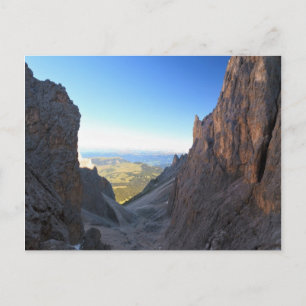 Dolomites at morning postcard