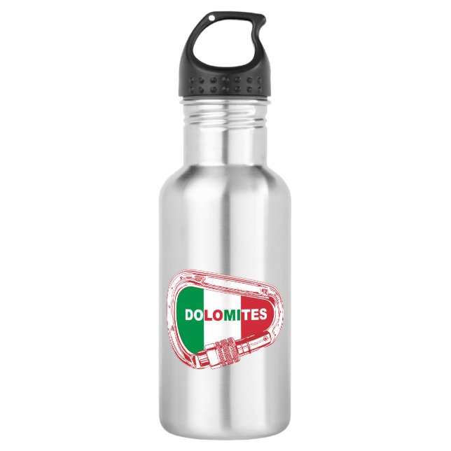 Dolomites Climbing Carabiner 532 Ml Water Bottle (Front)