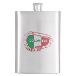 Dolomites Climbing Carabiner Hip Flask
