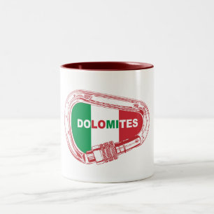 Dolomites Climbing Carabiner Two-Tone Coffee Mug