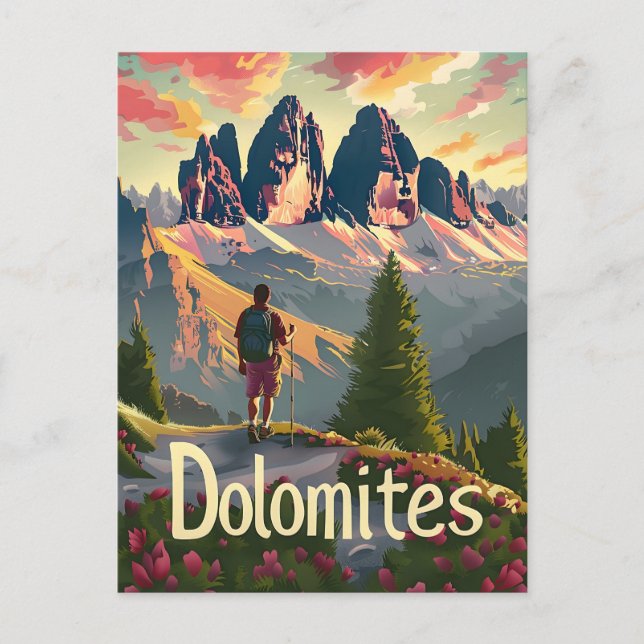 Dolomites Hiking Postcard (Front)
