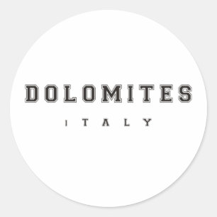 Dolomites Italy Classic Round Sticker