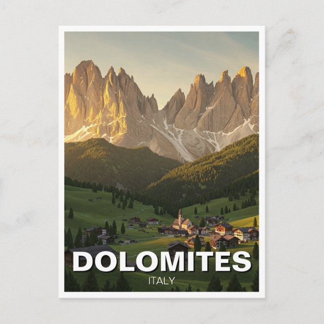 Dolomites Italy Travel Postcard (Front)
