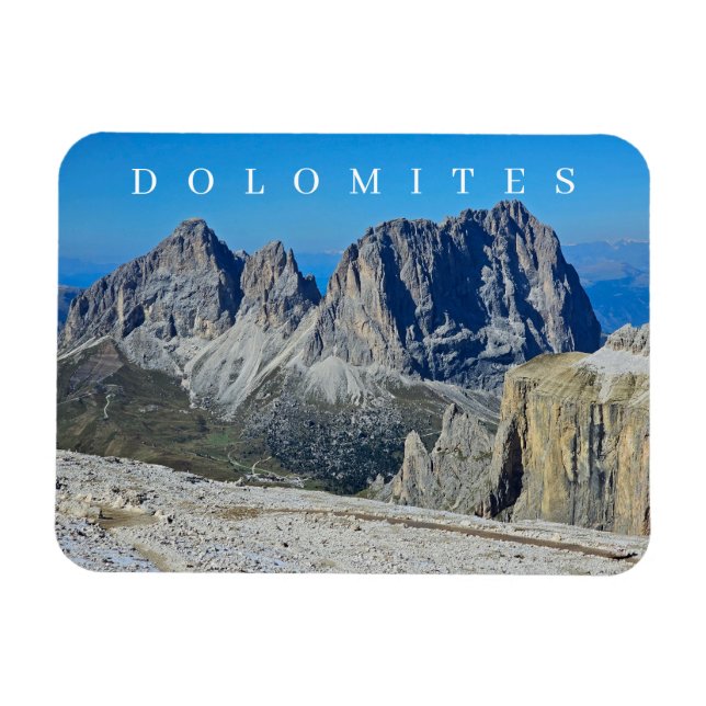 Dolomites mountains view fridge magnet (Horizontal)