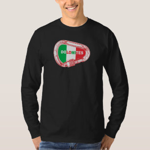 Dolomites Rock Climbing Carabiner T-Shirt