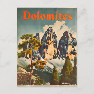 Dolomites Vintage Postcard