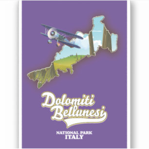 dolomiti bellunesi italy national park map