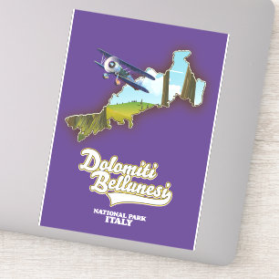 dolomiti bellunesi italy national park map