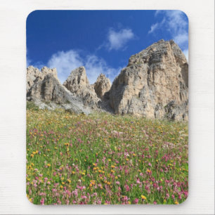 Dolomiti - flowered meadow mouse mat