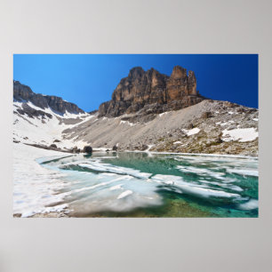 Dolomiti - lake Pisciadu Poster