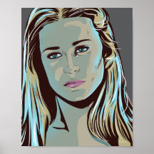 Dolores from Westworld illustrated poster