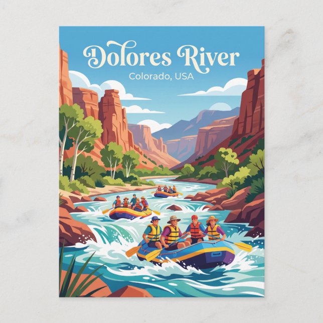 Dolores River Colorado, USA Postcard (Front)