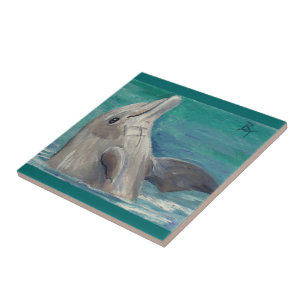 Dolphin aceo tile