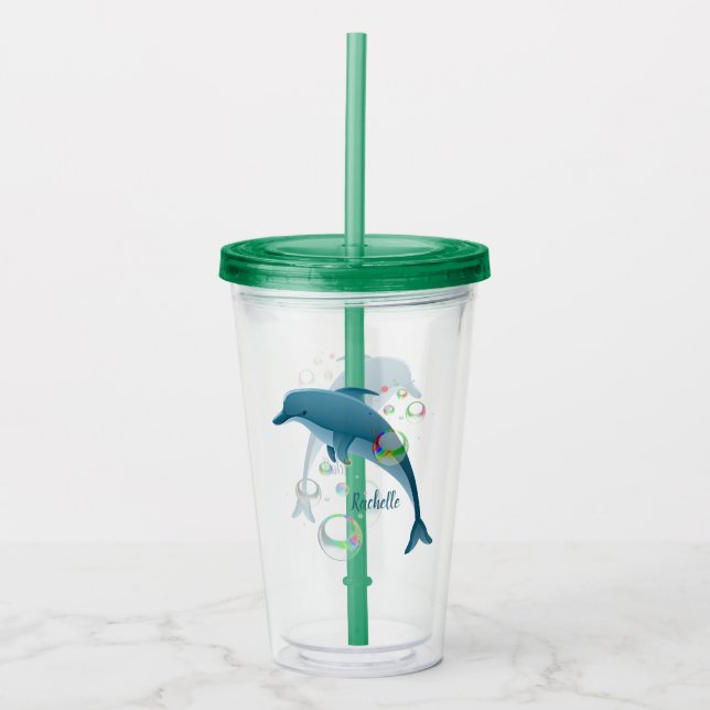 Dolphin Acrylic Tumbler (Front)