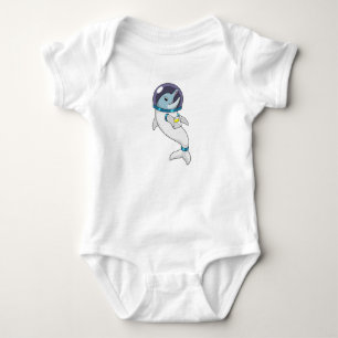 Dolphin as Astronaut in Costume Baby Bodysuit