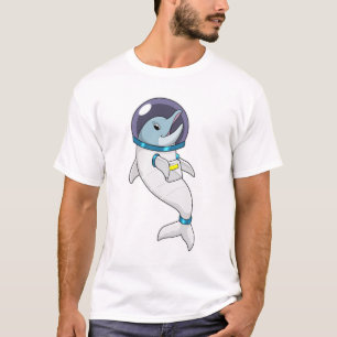 Dolphin as Astronaut in Costume T-Shirt