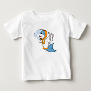 Dolphin as Astronaut with Costume Baby T-Shirt