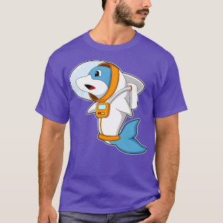 Dolphin As Astronaut With Costume  T-Shirt