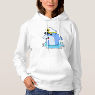Dolphin as Captain with Hat Hoodie