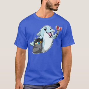 Dolphin as Cleaner by Trash bag for residual waste T-Shirt